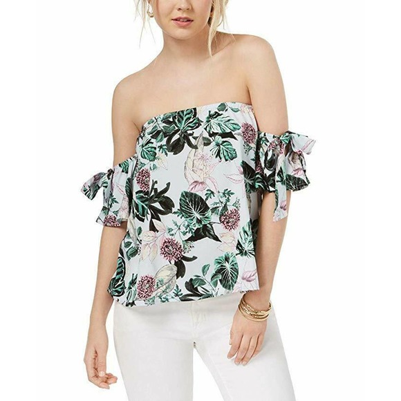 Gypsies & Moondust Tops - Gypsies Womens Moondust Off The Shoulder Spring Floral Blouse Size S $34 NWT